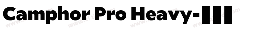 Camphor Pro Heavy字体转换
